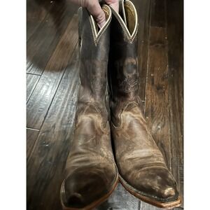 Nocona TCU Texas Christian University Horned Frogs cowboy boots Sz 8 B Women